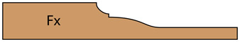 cross section of Center Panel FX